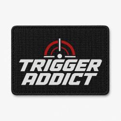 Patch Tir Sportif - Trigger Addict - Typographie - Noir / Orange