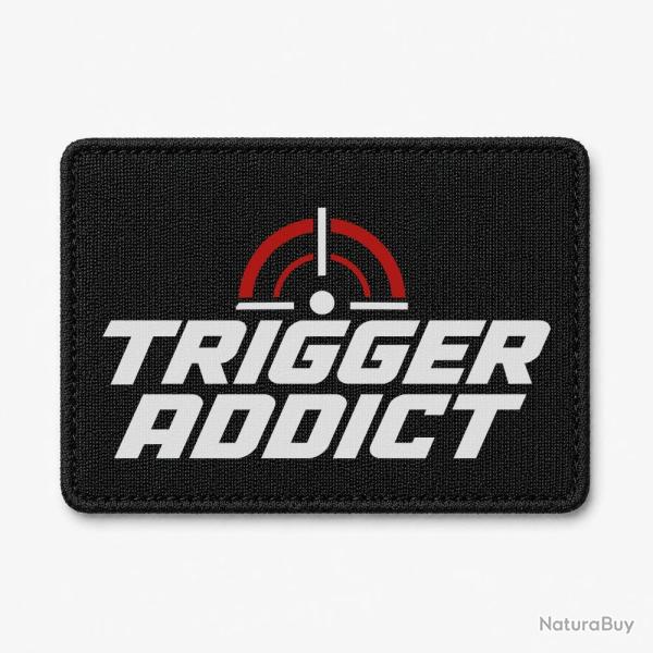 Patch Tir Sportif - Trigger Addict - Typographie - Noir / Orange