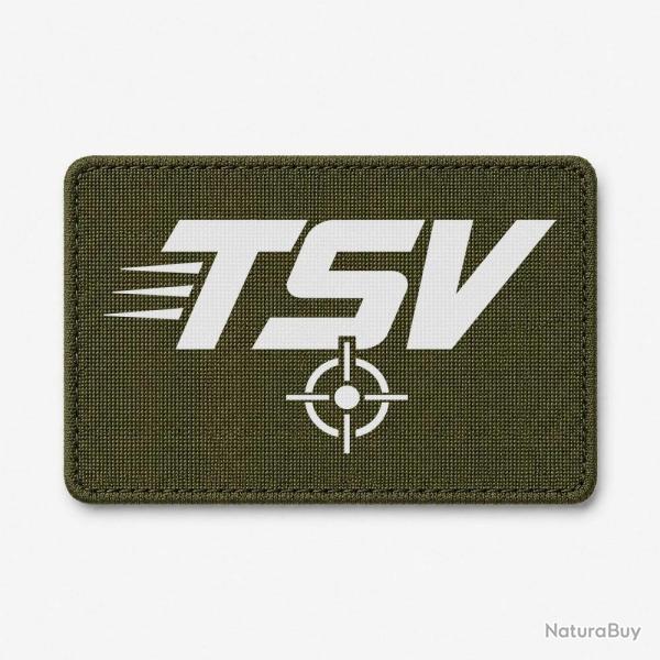 Patch Tir Sportif - TSV - Cible - Olive / Blanc