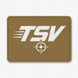 Patch Tir Sportif - TSV - Cible - Coyote / Blanc