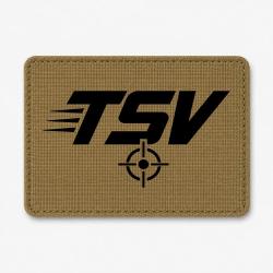 Patch Tir Sportif - TSV - Cible - Coyote / Noir