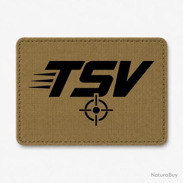 Patch Tir Sportif - TSV - Cible - Coyote / Noir