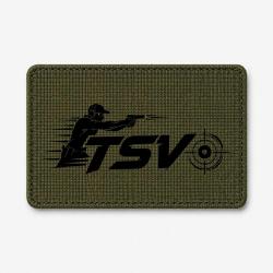 Patch Tir Sportif - TSV - Tireur en mouvement - Olive / Noir