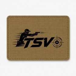 Patch Tir Sportif - TSV - Tireur en mouvement - Coyote / Noir
