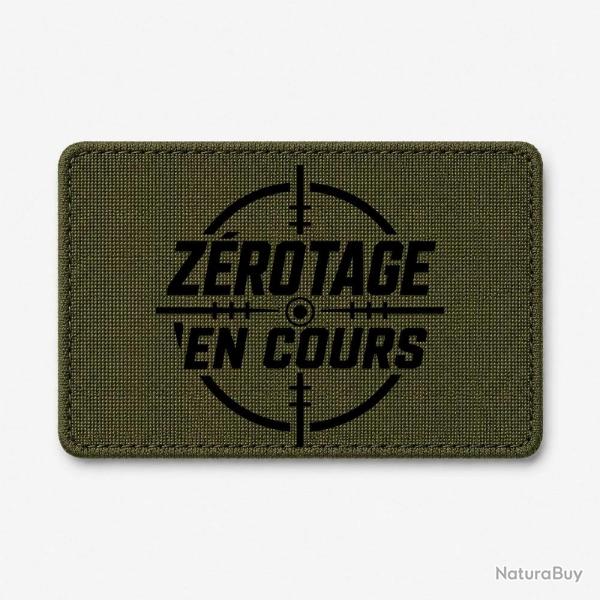 Patch Tir Sportif - Z�rotage en cours - Olive / Noir