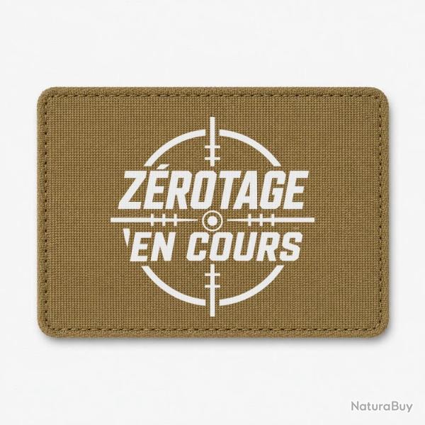 Patch Tir Sportif - Z�rotage en cours - Coyote / Blanc
