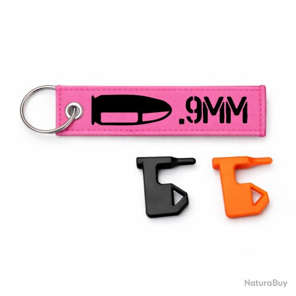 T�moin de chambre vide 9mm - Rose / Noir