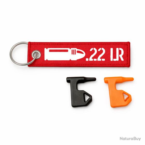 T�moin de chambre vide .22 LR - Rouge / Blanc