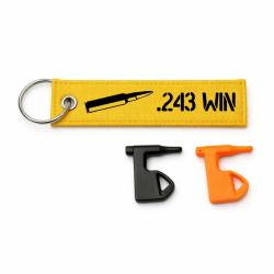 T&eacute;moin de chambre vide .243 Win - Jaune / Noir