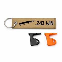 T&eacute;moin de chambre vide .243 Win - Kaki / Noir