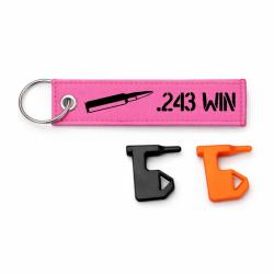 T&eacute;moin de chambre vide .243 Win - Rose / Noir