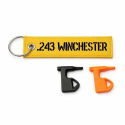 T&eacute;moin de chambre vide 243 Winchester - Jaune / Noir