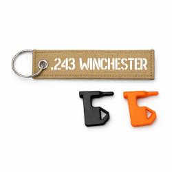 T&eacute;moin de chambre vide 243 Winchester - Kaki / Blanc