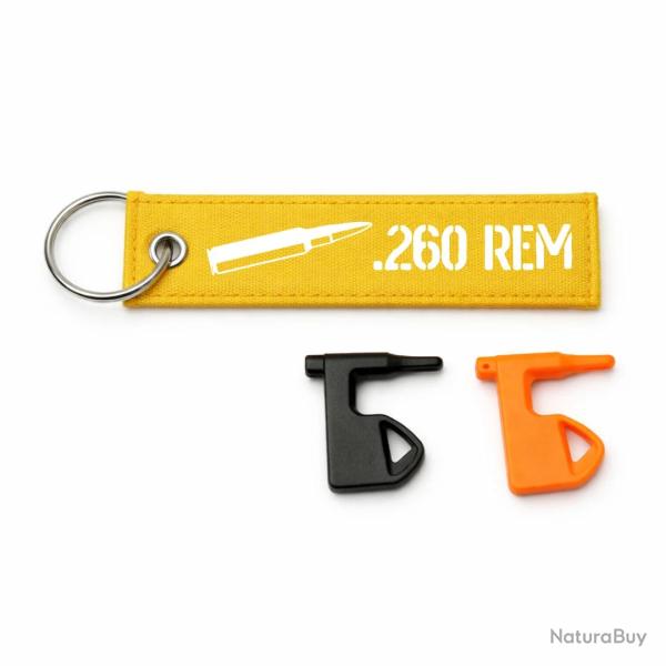 T�moin de chambre vide .260 Rem - Jaune / Blanc