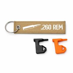 T&eacute;moin de chambre vide .260 Rem - Kaki / Blanc