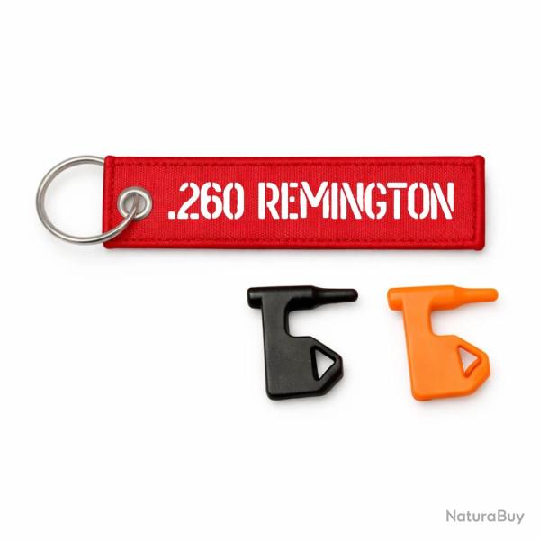 T�moin de chambre vide .260 Remington - Rouge / Blanc