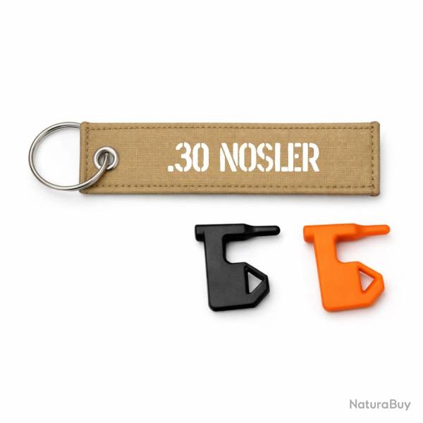 T�moin de chambre vide .30 Nosler - Kaki / Blanc