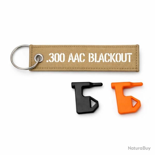 T�moin de chambre vide .300 AAC Blackout - Kaki / Blanc
