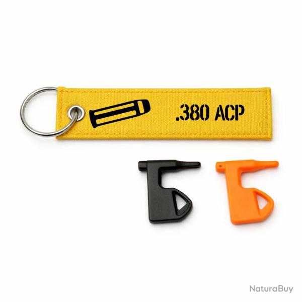 T�moin de chambre vide 380 ACP - Jaune / Noir