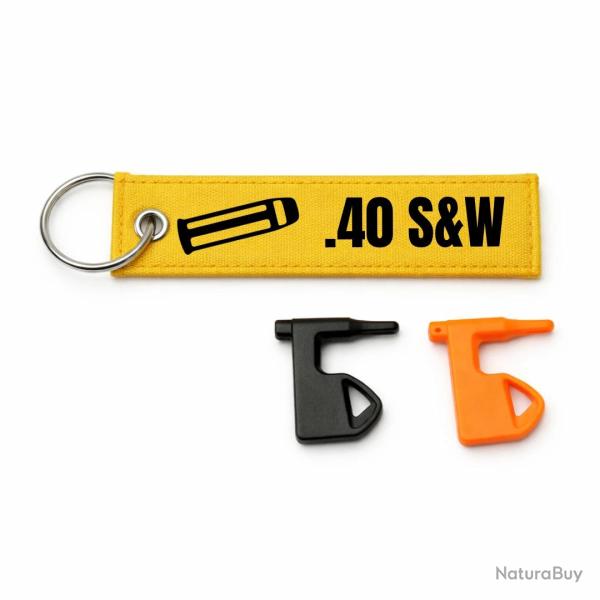 T�moin de chambre vide .40 S&W - Jaune / Noir