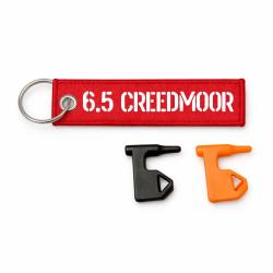 T&eacute;moin de chambre vide 6.5 Creedmoor - Rouge / Blanc