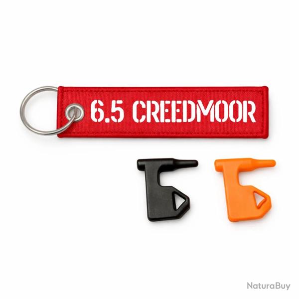 T�moin de chambre vide 6.5 Creedmoor - Rouge / Blanc