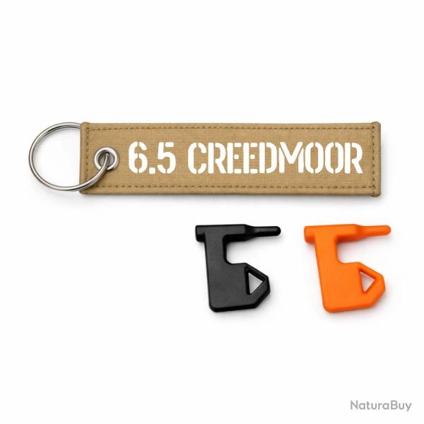 T�moin de chambre vide 6.5 Creedmoor - Kaki / Blanc