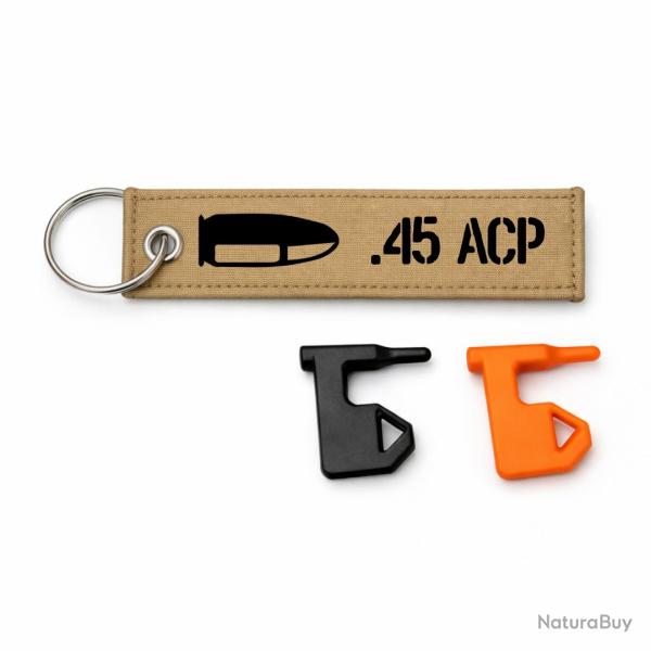 T�moin de chambre vide .45 ACP - Kaki / Noir