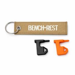 T&eacute;moin de chambre vide Bench-Rest - Kaki / Blanc