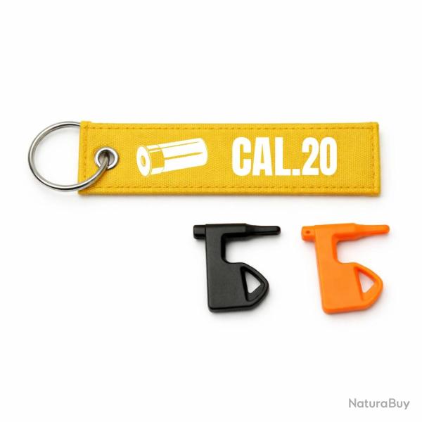 T�moin de chambre vide Cal.20 - Jaune / Blanc