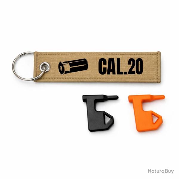 T�moin de chambre vide Cal.20 - Kaki / Noir