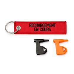 T&eacute;moin de chambre vide Rechargement En Cours - Rouge / Noir