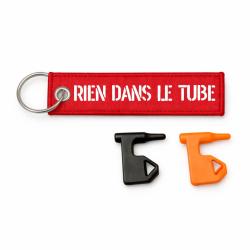 T&eacute;moin de chambre vide Rien Dans Le Tube - Rouge / Blanc