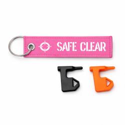 T&eacute;moin de chambre vide Safe & Clear - Rose / Blanc