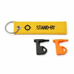 T&eacute;moin de chambre vide Stand-By - Jaune / Noir