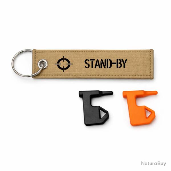 T�moin de chambre vide Stand-By - Kaki / Noir