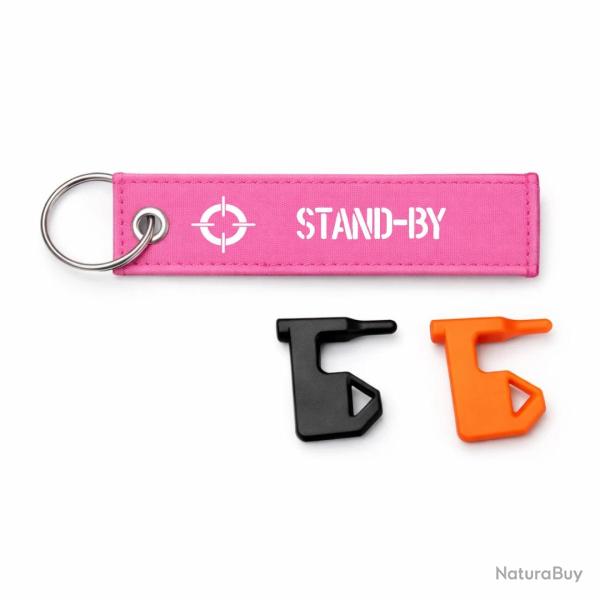 T�moin de chambre vide Stand-By - Rose / Blanc