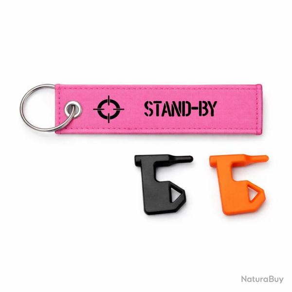 T�moin de chambre vide Stand-By - Rose / Noir