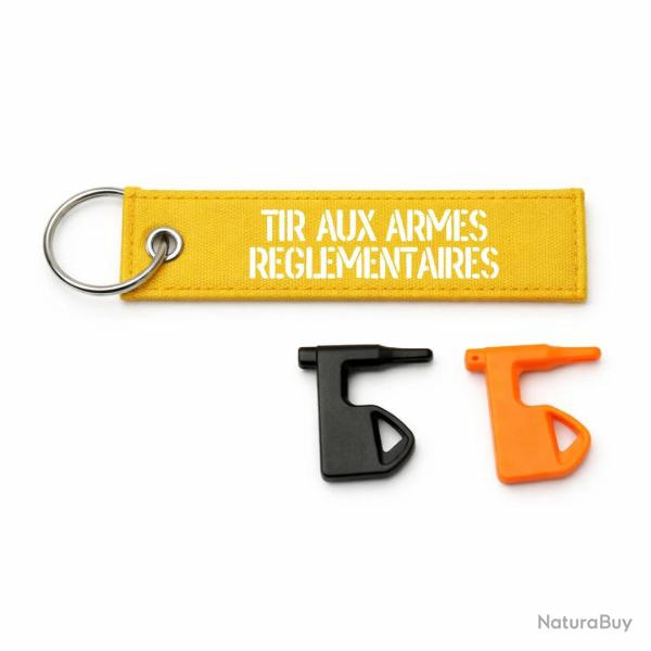 T�moin de chambre vide Tir Aux Armes R�glementaires - Jaune / Blanc