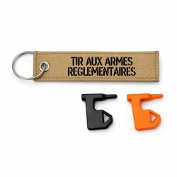 T&eacute;moin de chambre vide Tir Aux Armes R&eacute;glementaires - Kaki / Noir