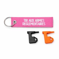 T&eacute;moin de chambre vide Tir Aux Armes R&eacute;glementaires - Rose / Blanc