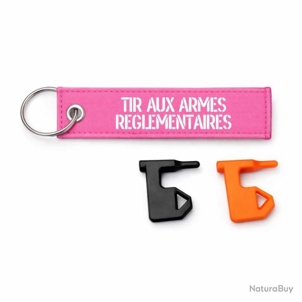 T�moin de chambre vide Tir Aux Armes R�glementaires - Rose / Blanc