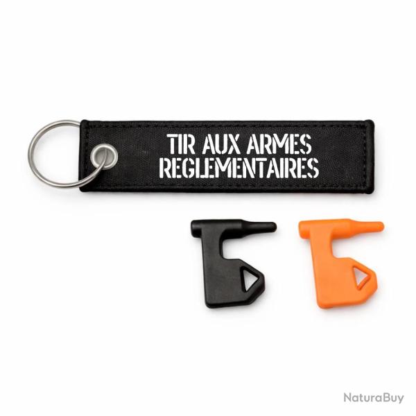 T�moin de chambre vide Tir Aux Armes R�glementaires - Noir / Blanc