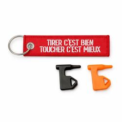 T&eacute;moin de chambre vide Tirer C'est Bien, Toucher C'est Mieux - Rouge / Blanc