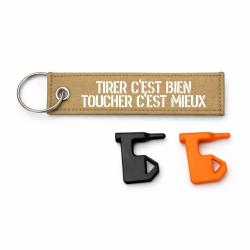 T&eacute;moin de chambre vide Tirer C'est Bien, Toucher C'est Mieux - Kaki / Blanc