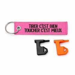 T&eacute;moin de chambre vide Tirer C'est Bien, Toucher C'est Mieux - Rose / Noir