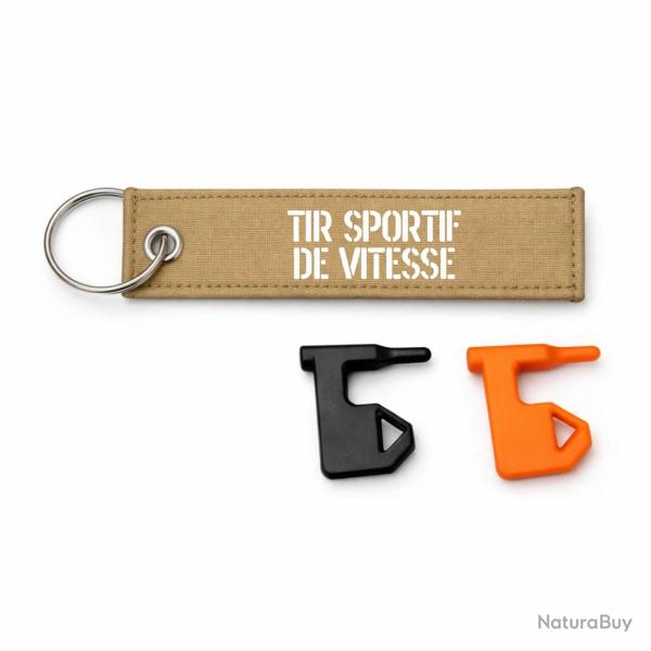 T�moin de chambre vide Tir Sportif De Vitesse - Kaki / Blanc
