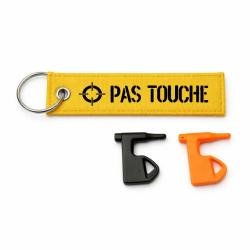 T&eacute;moin de chambre vide Pas Touche - Jaune / Noir