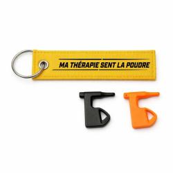 T&eacute;moin de Chambre Vide Ball Trap - Ma th&eacute;rapie sent la poudre - Jaune / Noir