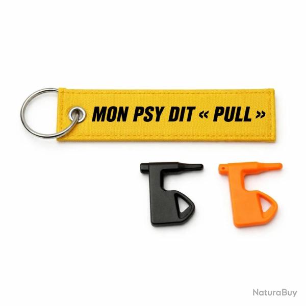 T�moin de Chambre Vide Ball Trap - Mon psy dit Pull - Jaune / Noir